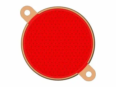 Retroreflector a round FP-310 cataphote Free 3D model