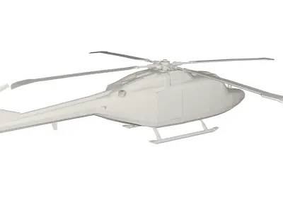 Military Helicopter concept Low-poly 3D model by vlad25