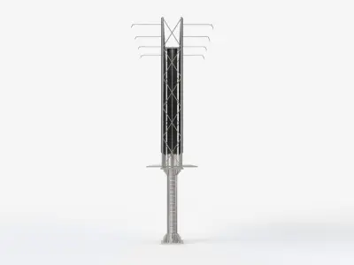 Billboard Low-poly 3D model