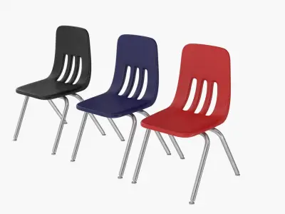 School Chairs 3D model