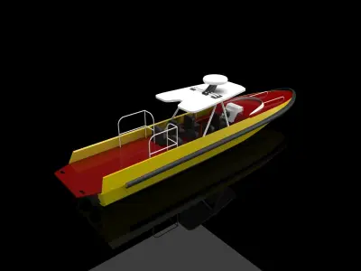 interceptor boat 3D print model