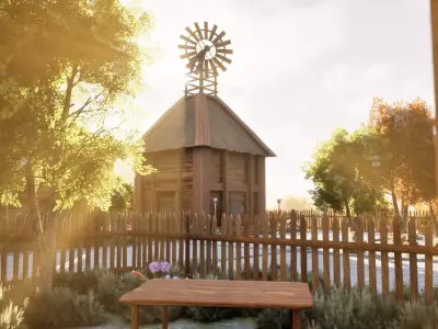 Ancient Village Layout 3D model