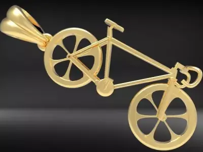Solid Cycling Bicycle Bike Sport Pendant Jewelry  3D print model purchase