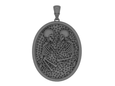 SKELETON NECKLACE 3D model