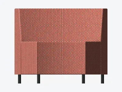 Seat - Library - Integral - In Low-poly 3D model