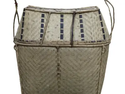 bamboo basket 3D model