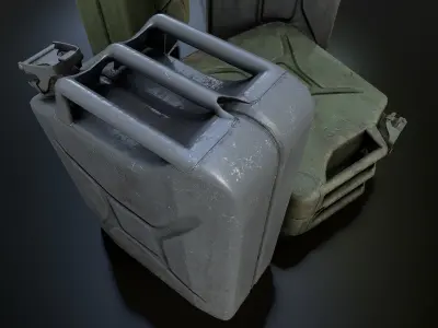 Jerry Can Low-poly 3D model purchase