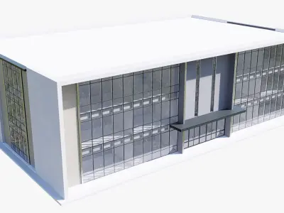warehouse and office Low-poly 3D model by memar-allahyarov