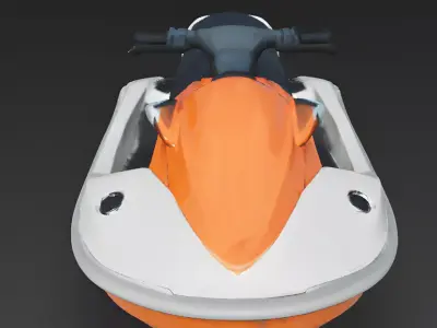 Realistic Luxury Jet Ski 3D Model 3D Model Low-poly 3D model