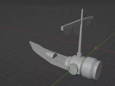 Striker rocket launcher Free low-poly 3D model