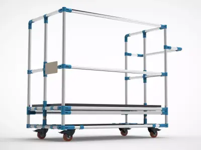 Hand Truck For Using Assembling  Factory Warehouses 3D model