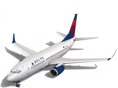 Delta Airlines Boeing 737-700w 3D model