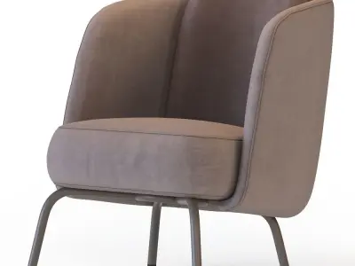  Armchair High DiTre Italia Lucia 3D model