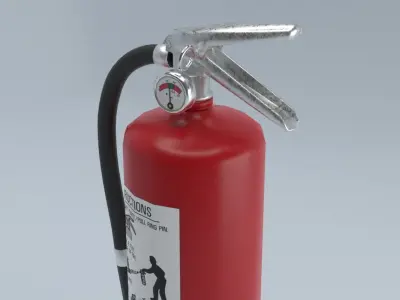 Fire Extinguisher Low-poly 3D model 57