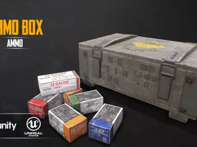 AMMO BOX Low-poly 3D model get