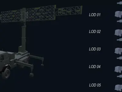 Asset - Army - Vostock E - 3D MODEL Low-poly Low-poly 3D model