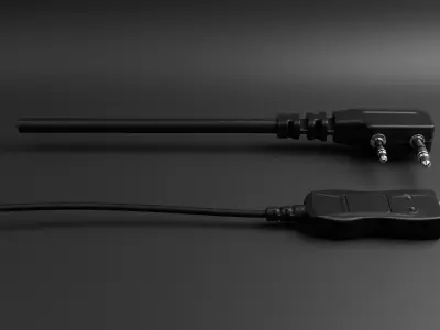 Wire Plugs 3d Model Low-poly 3D model