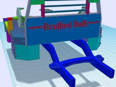 Bradford Built Bale Bed 1-25th scale 3D print model