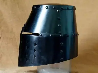 WG 7052 - Topfhelm st Angelo - DXF Armor Pattern Low-poly 3D model