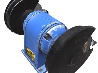 Bench Grinder L1 Low Poly Low-poly 3D model