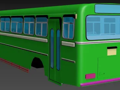 Lanka Ashok Leyland Bus body - Base model 3D model