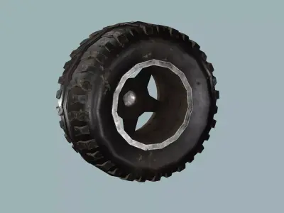 Car-Truck Wheel GG Low-poly 3D Model Low-poly 3D model