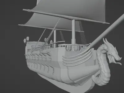 SAIL WARSHIP 3D model purchase