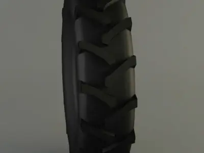 Tractor Tire 3D model by PolyTab