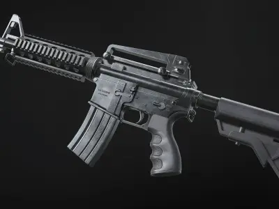 M4 Assault Rifle Low-poly 3D model purchase