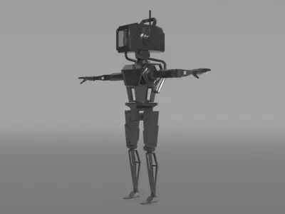 Robot Chester Free low-poly 3D model