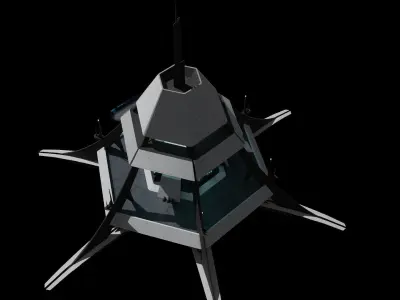 Sci-fi reactor 3D model