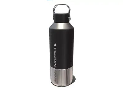 Stainless Steel Water Bottle 3D model purchase
