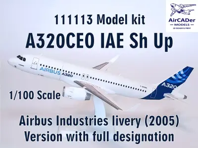 111113 Model kit Airbus A320CEO IAE Sh Up 3D print model