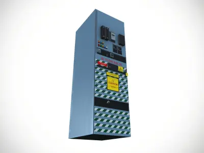 Electric fuse box 3D model