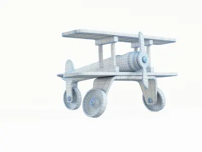 Antique Aeroplane 3D model