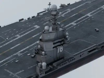 USS Gerald R Ford CVN-78 3D model