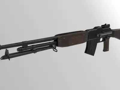 Swedish Kg 21 - Low-poly 3D model PBR  Low-poly 3D model
