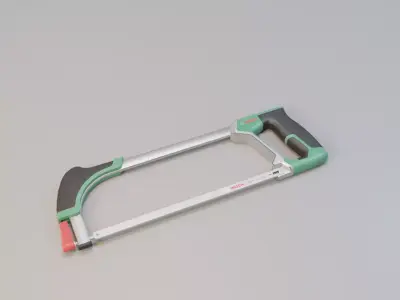 Realistic Bosch Hack Saw with PBR Texture Low-poly 3D model
