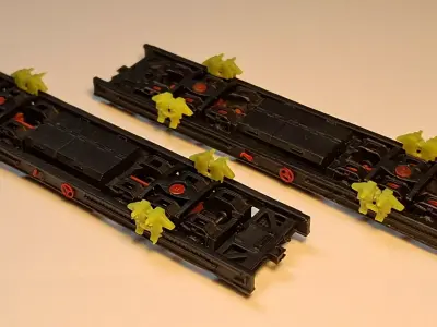 Train Carriage Transporter Tw7 1-87 H0e750mm resin 3D print model