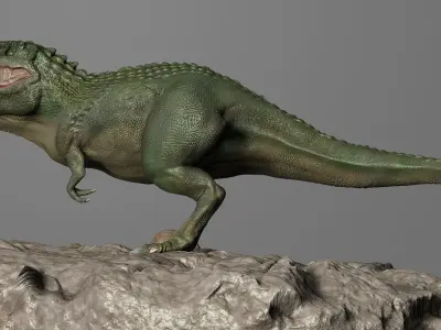 Game Ready Low Poly Dinosaur T-rex Low-poly 3D model