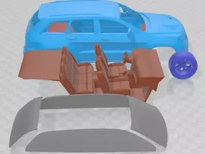 Jeep Grand Cherokee SRT8 2012 Printable Car 3D print model