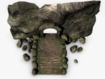 Ancient entrance 3D model