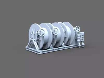 Storage winch for Nordic Vessel 3D print model