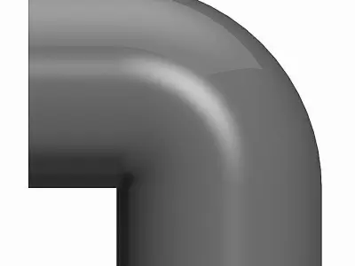 PVC Elbows 90 Degrees - Socket x BSP Female Free 3D model