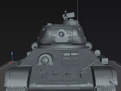 Tank T-34  WW2 Detailed 3D Printable Model 3D print model