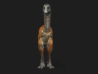 Textured Dino The Low Poly Roar Low-poly 3D model