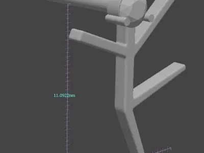 Earrings in the form of men 3D print model  part 2 3D print model