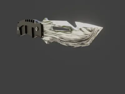 survival knife cs go Low-poly 3D model