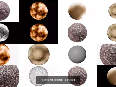 Procedural Material  3D Model Pack