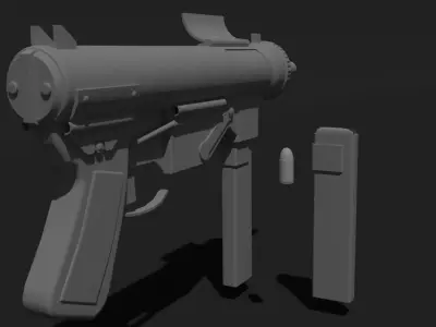 M3 Grease Gun Free 3D model